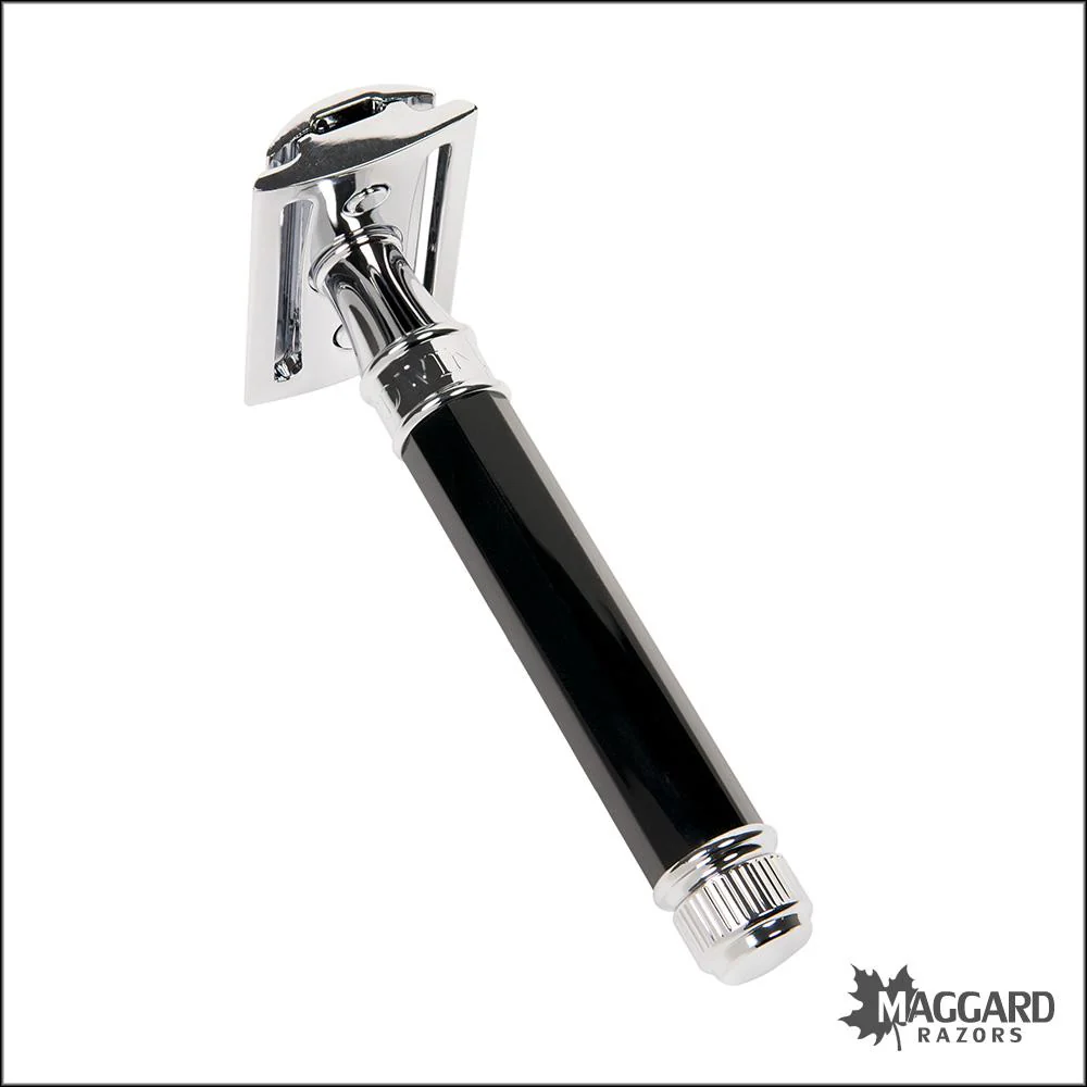 Edwin Jagger DE86811BL Black Octagonal Closed Comb DE Safety Razor - Image 3