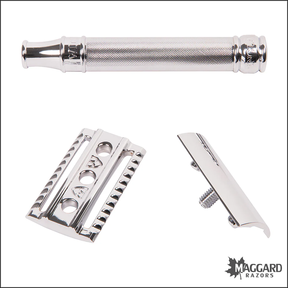 Edwin Jagger DE89BA11BL Chrome Barley Handle DE Safety Razor - Image 3