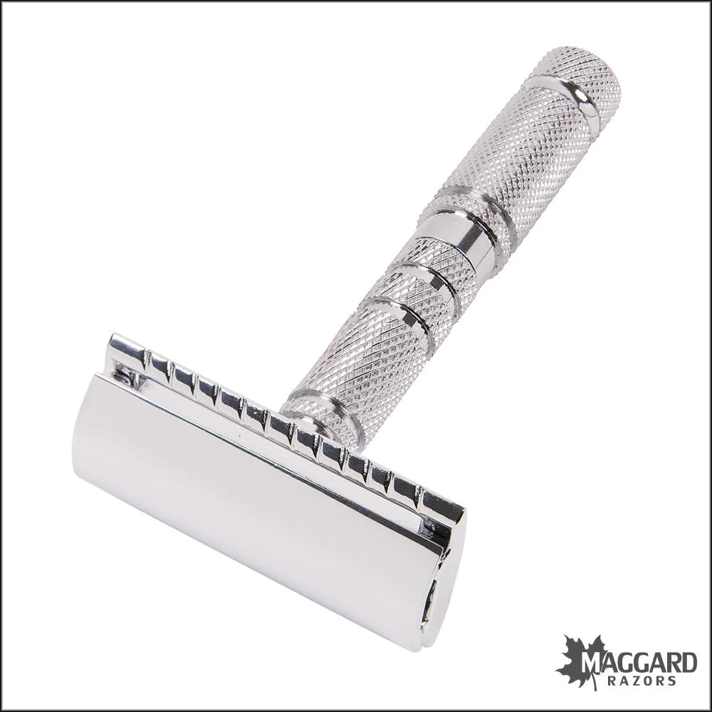 Parker A1R 4 Piece Travel DE Safety Razor Set with Leather Case - Image 4